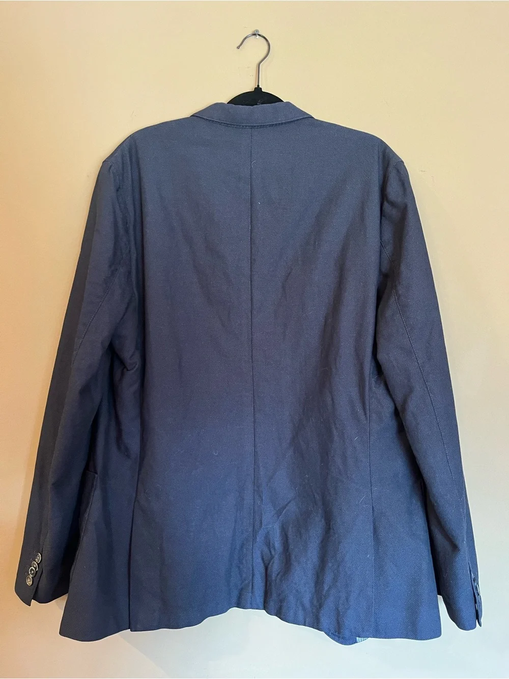 Banana Republic Tailored Fit Navy Cotton Sport Coat Blazer Men's 44L